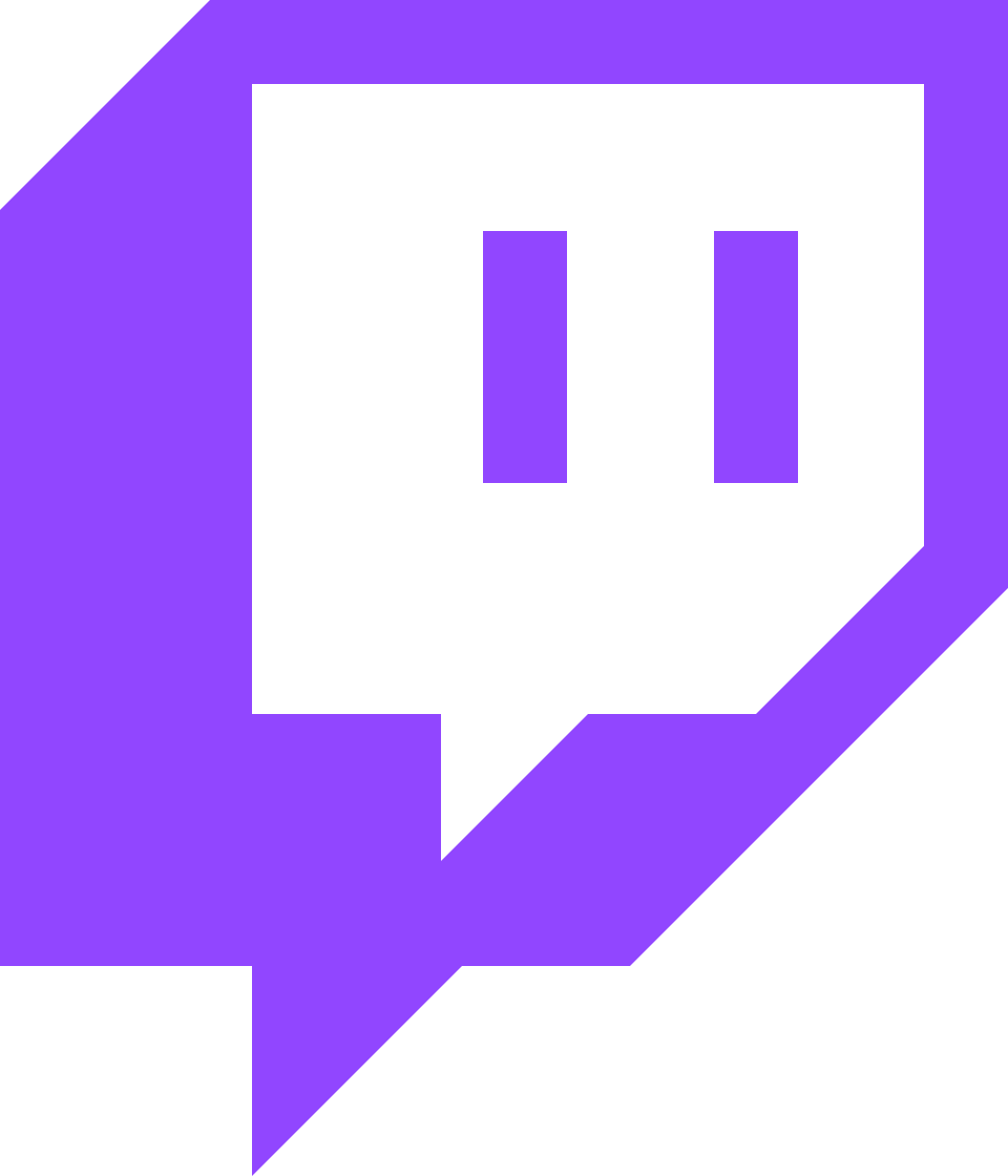 Logo violet de Twitch, la plateforme de streaming vidéo en direct