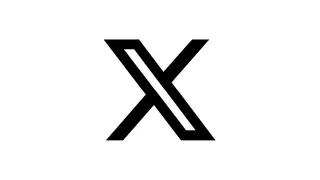 Logo de X (ex-Twitter) sur fond blanc