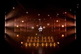 L'avatar de la chanteuse KT Tunstall en concert sur la scene du studio d'Unit1