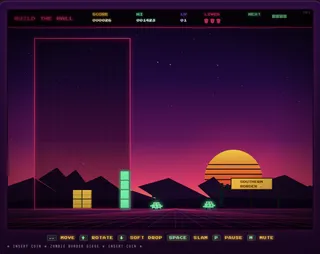 Capture du jeu Build the Wall sur le site Arcade.gov de la Maison-Blanche