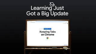 Visuel Google Chrome présentant ses nouveaux outils d'apprentissage et de synchronisation d'onglets