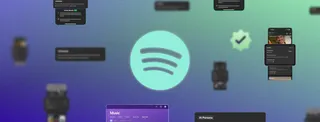 Logo Spotify entouré de badges Verified et AI Persona et de crédits GenerativeAI