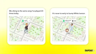 Snap Map affiche en temps réel la musique Spotify écoutée par les amis via la fonction Now Playing