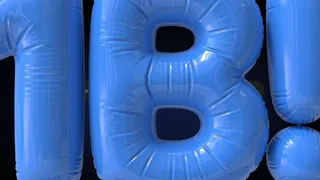 Ballons gonflables bleus formant 1B, visuel officiel Google pour le milliard d'utilisateurs mensuels de Gemini