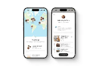 Fonctionnalite Travel Map d'Airbnb : carte interactive des voyages d'amis et fiche d'un sejour a Paris