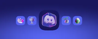 Logo officiel de Discord sur fond bleu-violet