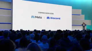Annonce Discord sur les casques Meta Quest au keynote Meta Connect 2025, logos Meta et Discord affiches a l'ecran