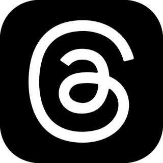 Logo officiel de l'application Threads