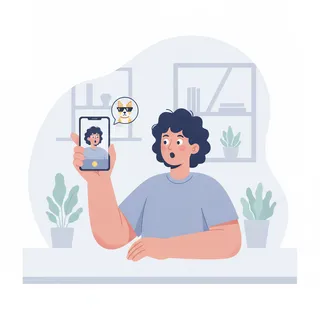 Personne filmant une réaction vidéo avec son smartphone, écran partagé et incrustation, illustration du mode React with Video de X