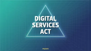 Visuel officiel de la Commission européenne pour le Digital Services Act, cadre du dispositif européen de vérification d'âge en ligne