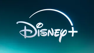 Logo officiel de Disney+ sur fond bleu-vert
