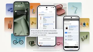 Captures d'écran du panier universel de Google montrant des produits de plusieurs marchands et le paiement via Google Pay