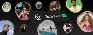 Bandeau officiel Spotify Taste Profile (bêta) avec pochettes d'artistes