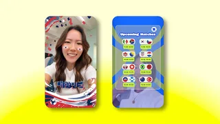 Visuel officiel Snapchat pour la Coupe du monde 2026, Lenses et Bitmoji aux couleurs des équipes