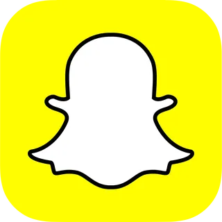 Logo de Snapchat, le fantôme blanc sur fond jaune