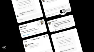 Aperçu des ghost posts de Threads : posts éphémères archivés après 24 heures, avec le logo Threads